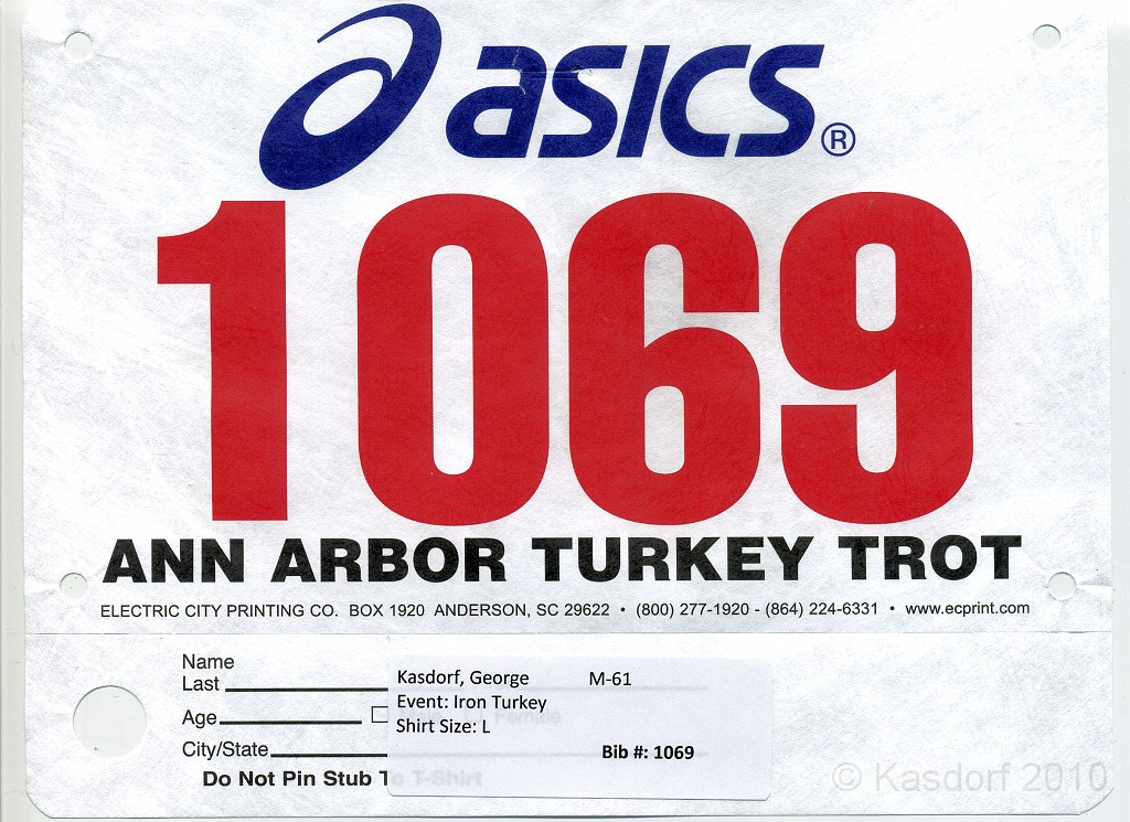 2010 Turkey Trot 01.jpg - The Ann Arbor 2010 Turkey Trot - Iron Turkey version. Running a 10K followed by a 5K.